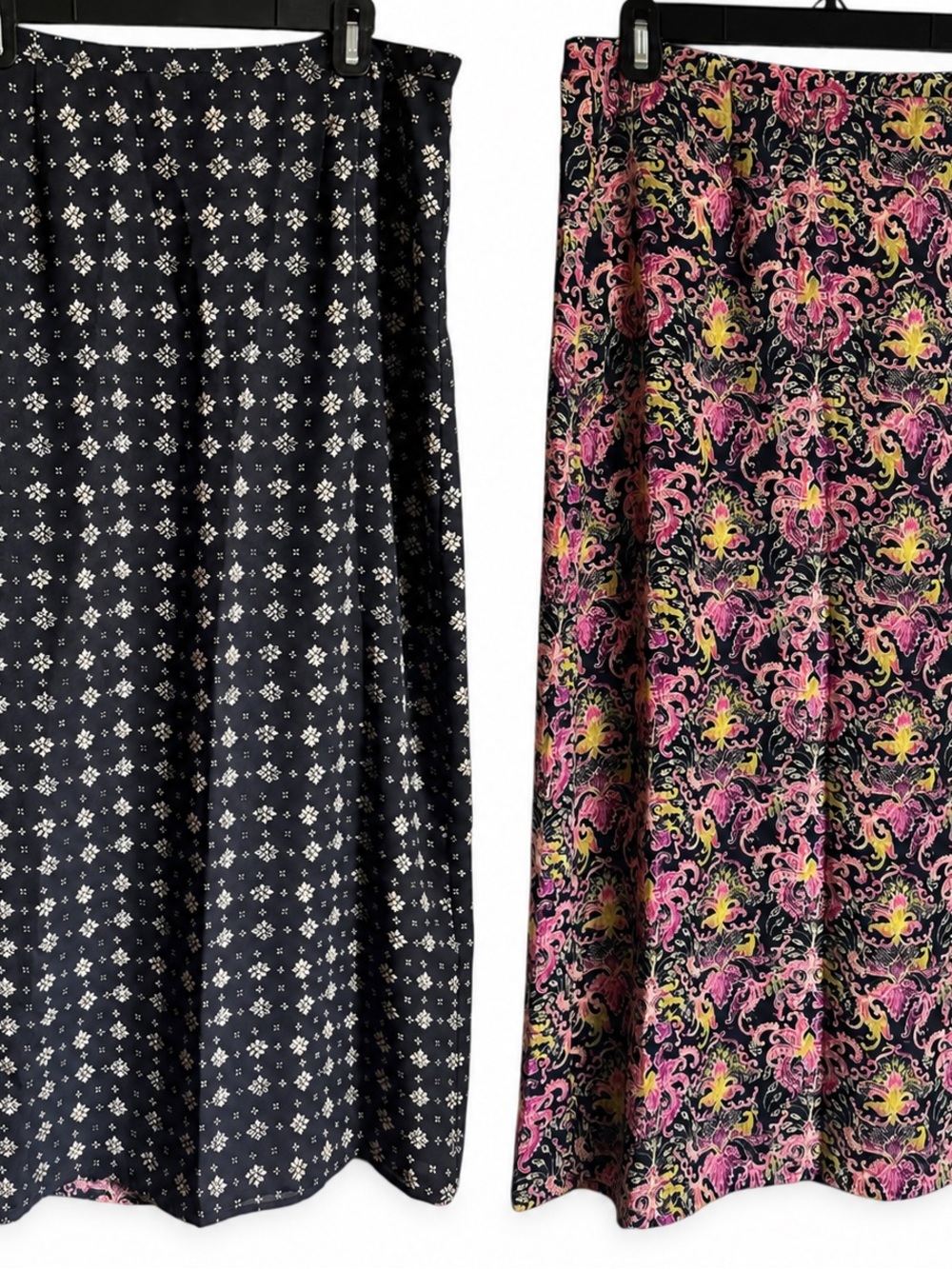 VTG Emma‎ James Reversible Floral Maxi Skirt Women's Size 14 Cottagecore Y2K 90s
